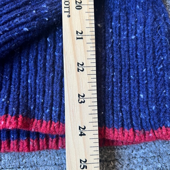 PATAGONIA Ranchito Hoody Navy Speckled Wool Pullover Sweater size Medium - Picture 7 of 9